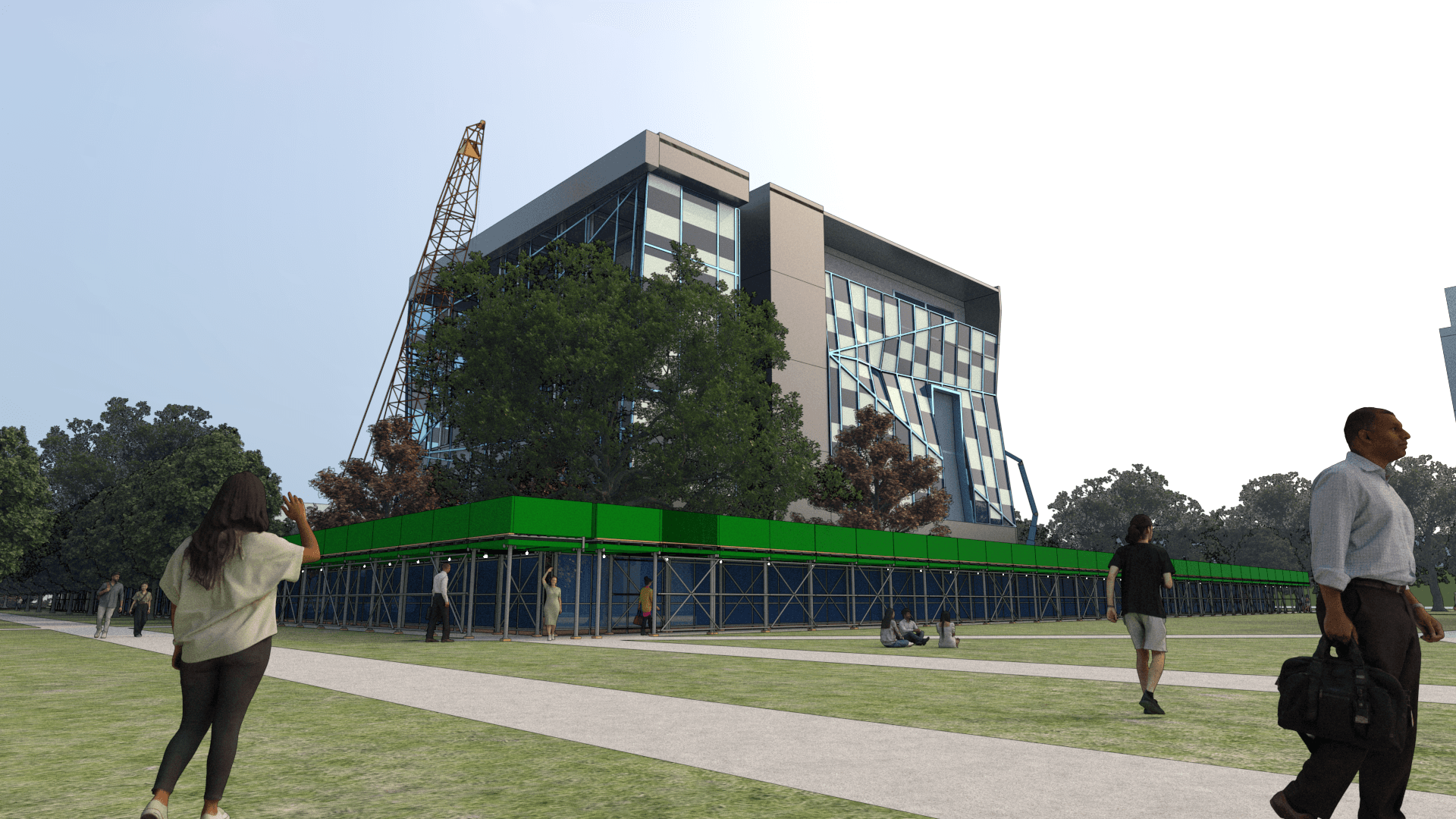 Campus building visualization