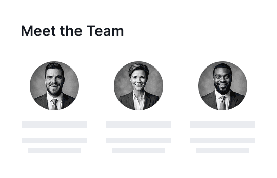 Meet the Team interface preview